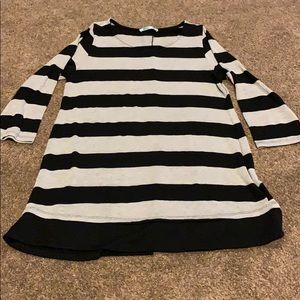 Chris & Carol Black and Gray Tunic